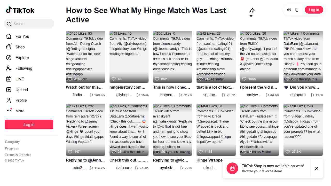 How to See What My Hinge Match Was Last Active TikTok